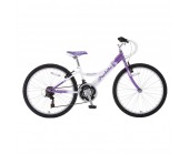 24" Wheel Melody Girls Bike for ages 7 to 11 Purple White